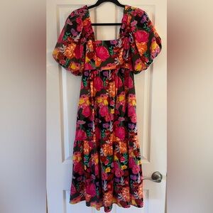 Crosby by Mollie Burch floral puff sleeve dress, XS